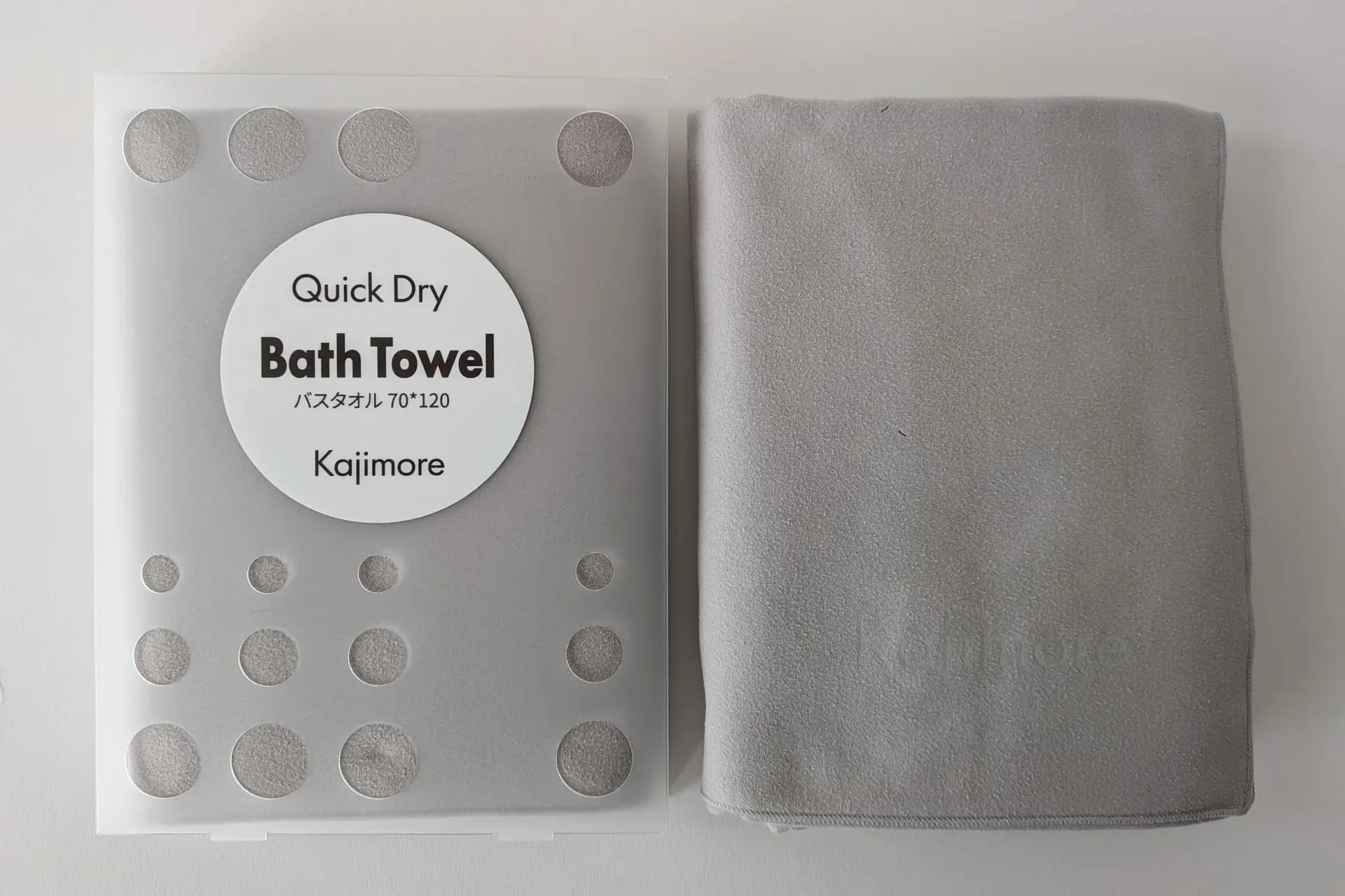 Kajimore バスタオル　ライトグレー