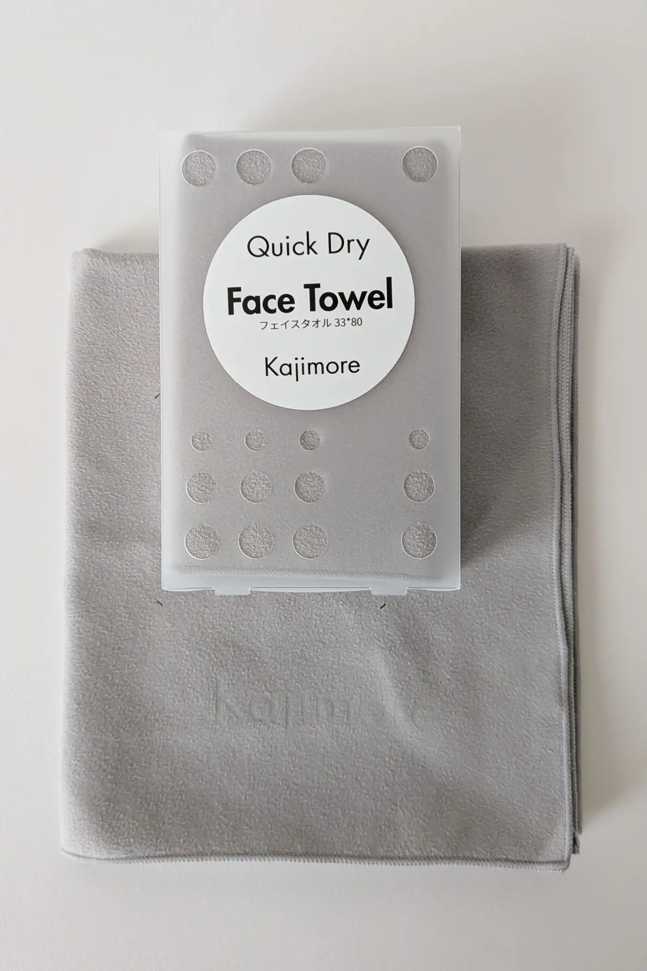 Kajimore フェイスタオル ライトグレー