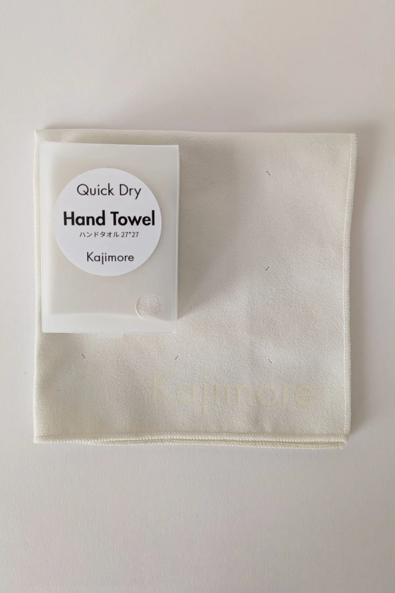 【5月1日入荷予定】Kajimore ハンドタオル　アイボリー