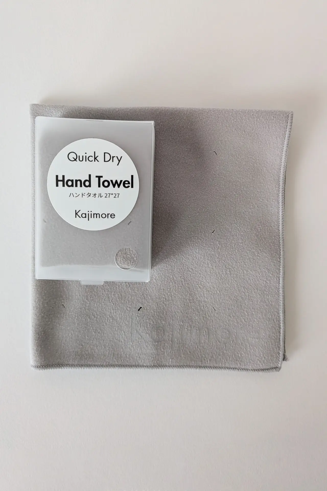 【5月1日入荷予定】Kajimore ハンドタオル　ライトグレー